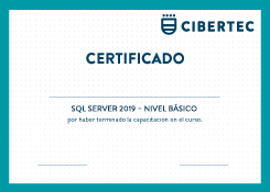 Dirección educador alojamiento Curso de SQL Server 2019 nivel básico | Cibertec